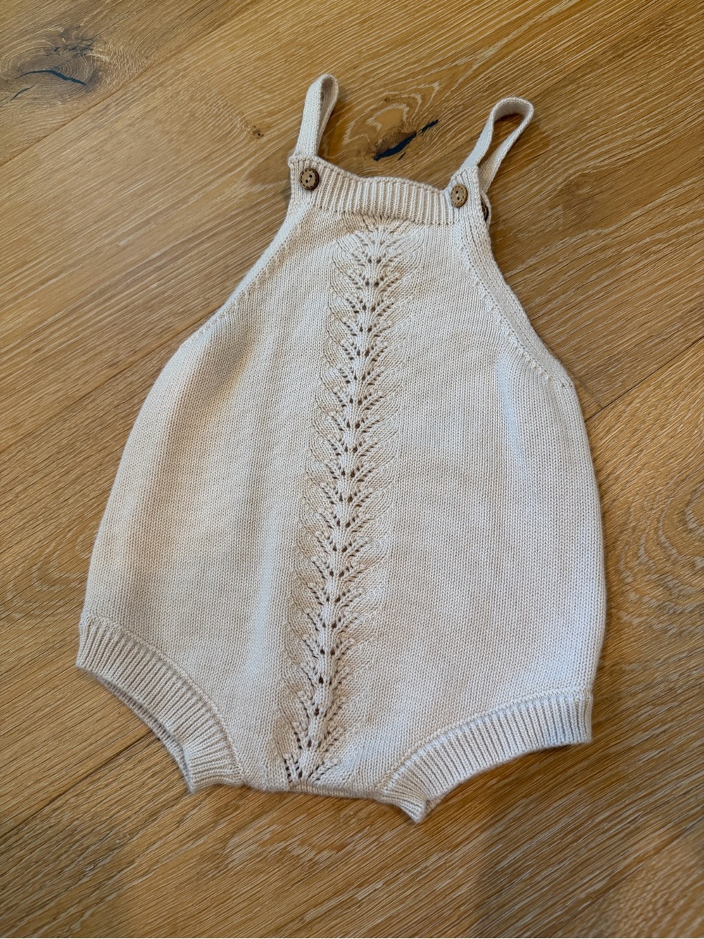 Mebie Baby • Knit Cream Romper